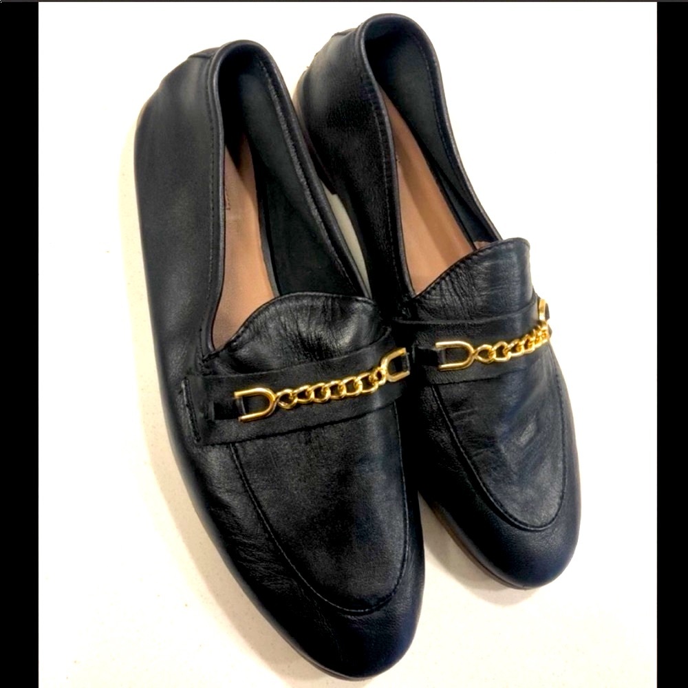 Topshop Faux Leather Loafers